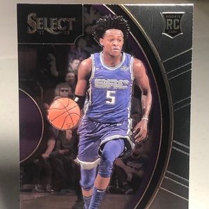 De’Aaron fox panini select rookie card